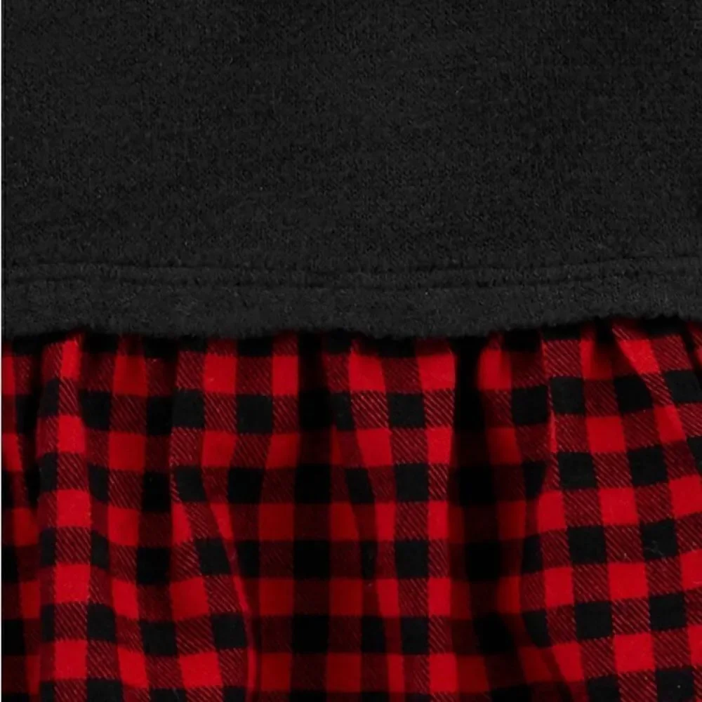 Carter’s Girls Plaid Peplum Jersey Top